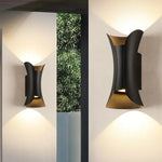 Applique Murale LED Noire Intérieur Doré