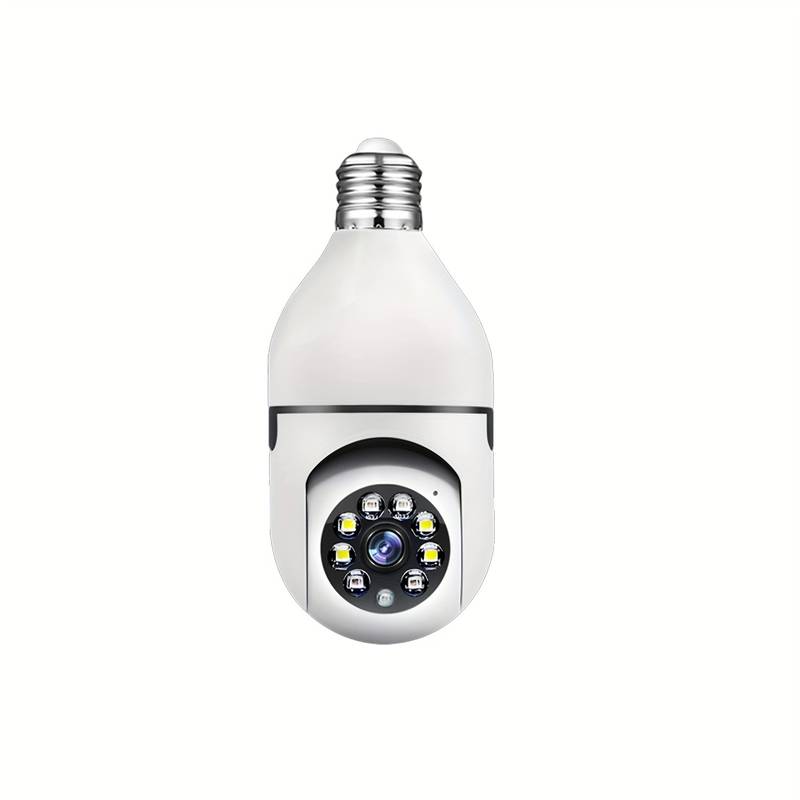 Caméra de sécurité HD WiFi avec montage ampoule, 64GB