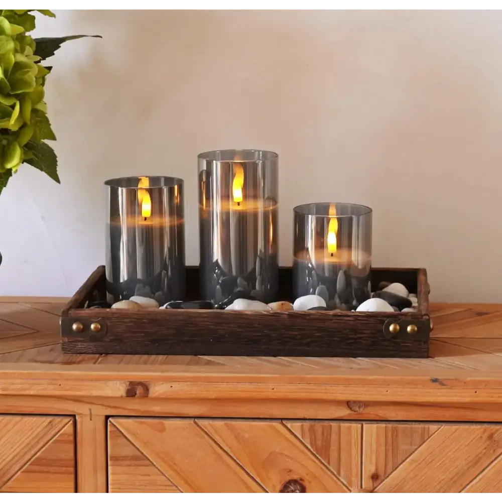 Bougies LED sans Flamme Premium, Lot de 3