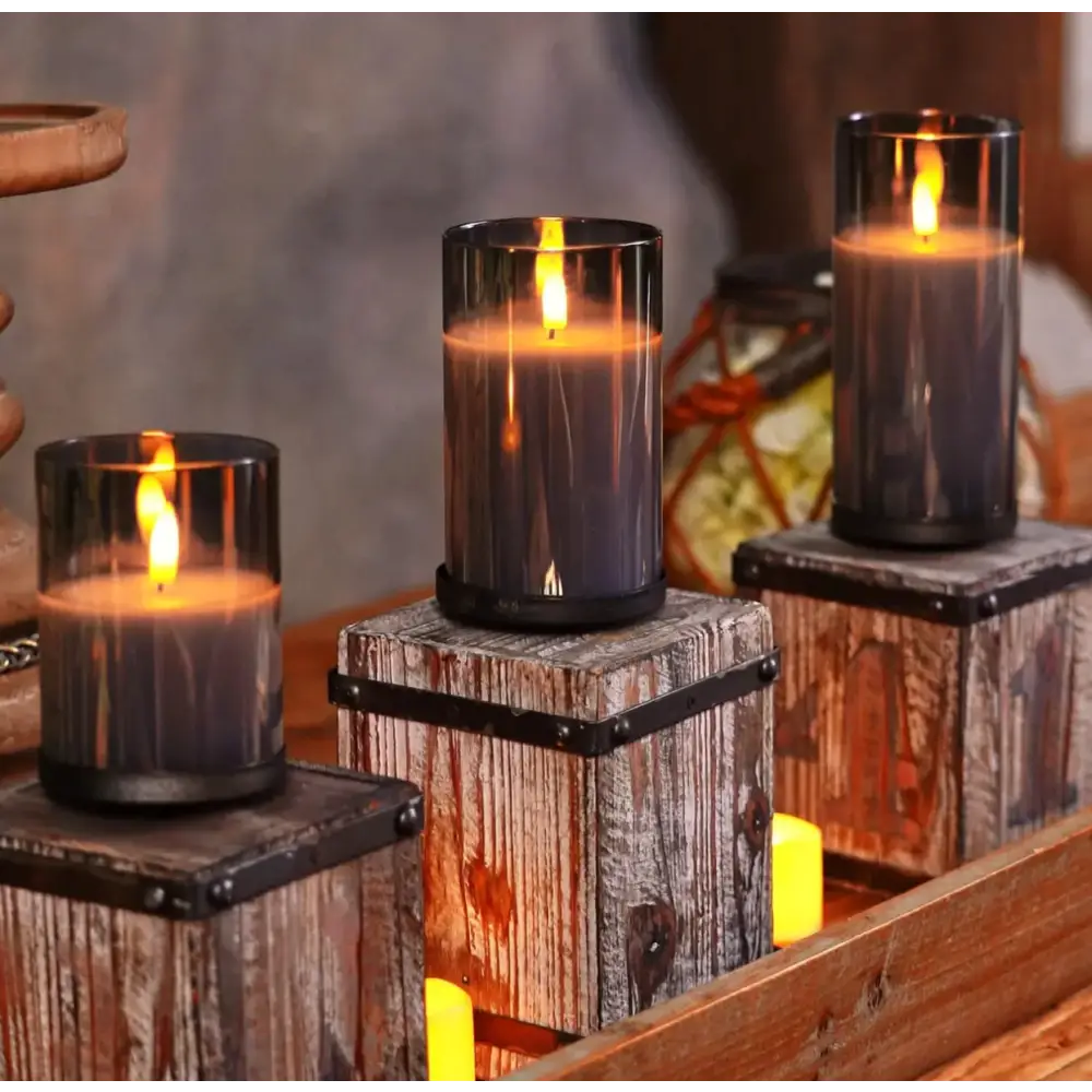 Bougies LED sans Flamme Premium, Lot de 3
