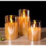 Bougies LED sans Flamme Premium, Lot de 3