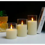 Bougies LED sans Flamme Premium, Lot de 3