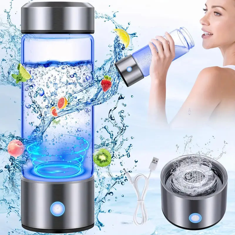 Bouteille d'eau alcaline rechargeable à hydrogène