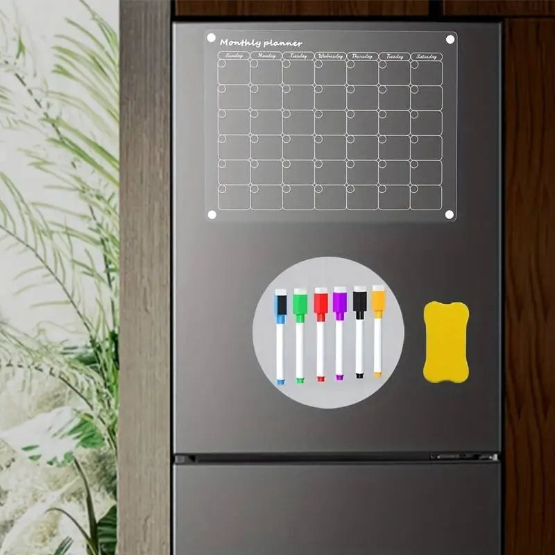 Calendrier Magnétique Acrylique Mensuel Hebdomadaire