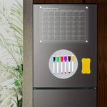 Calendrier Magnétique Acrylique Mensuel Hebdomadaire