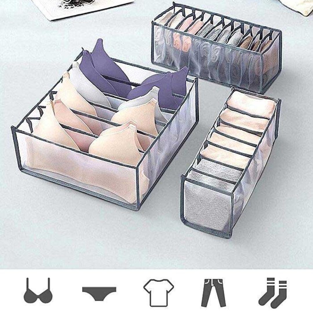 Foldable Organizer Underwear SousoBox 3 Pieces