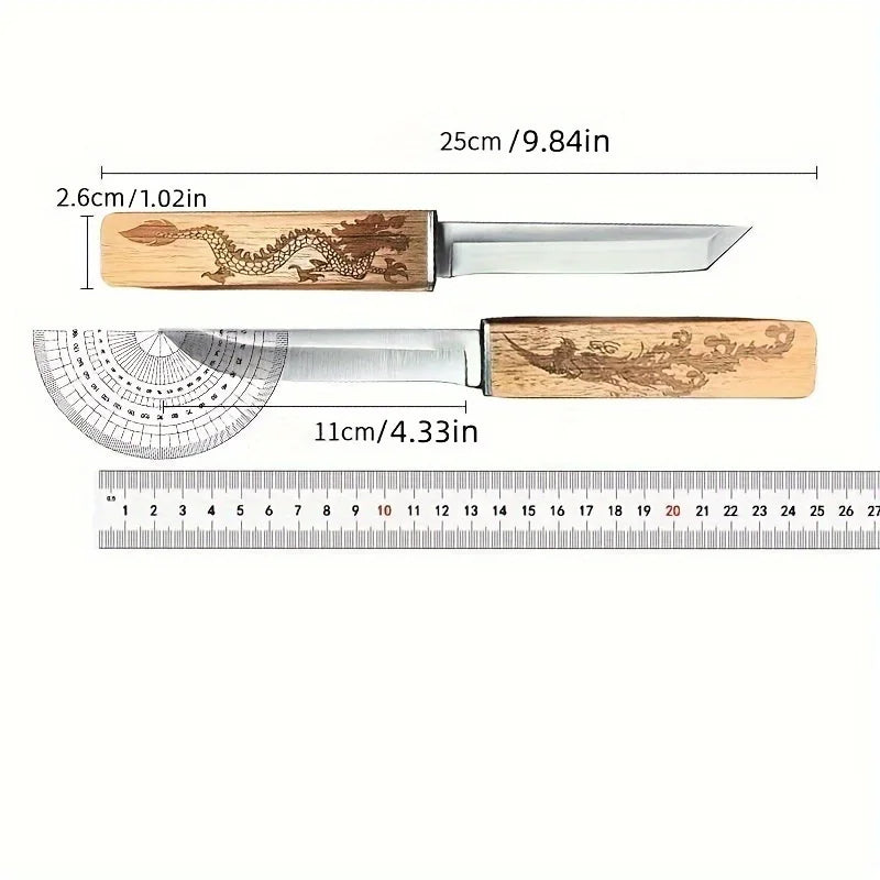 2-Piece Steak Knife Set with Dual Blades