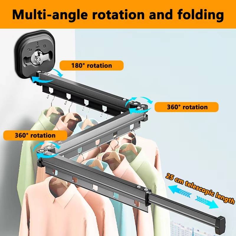 Expandable and Sturdy Fabric Clothes Drying Rack