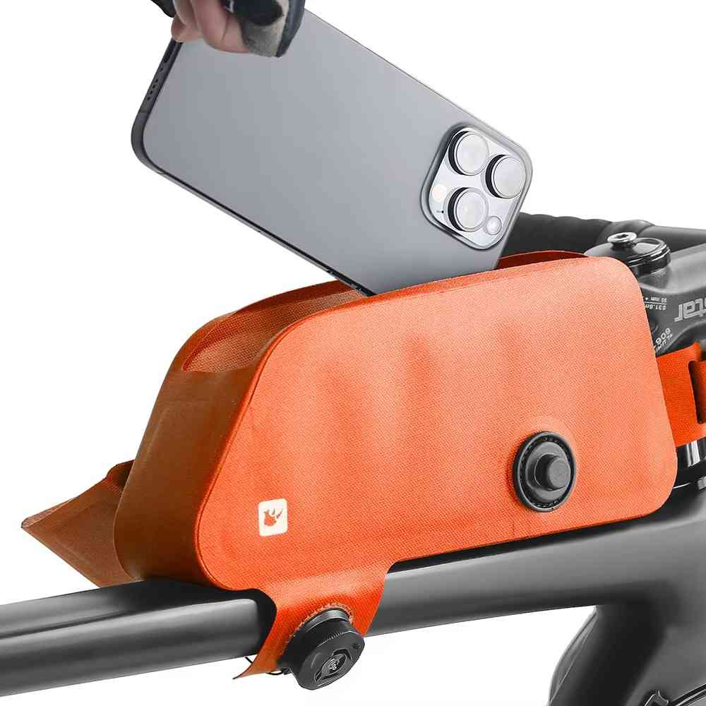 Waterproof bike bag with quick attachment