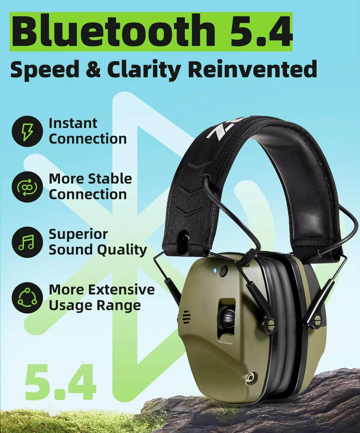 Noise-Canceling Shooting Ear Muffs