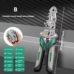 Multifunction tool for stripping wires
