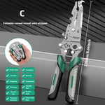 Multifunction tool for stripping wires