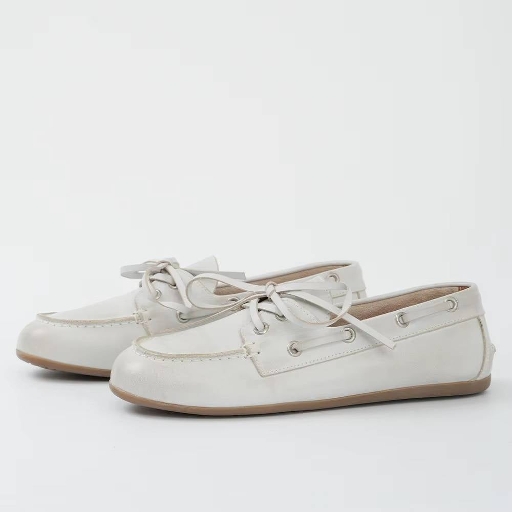 Genuine leather moccasins for women