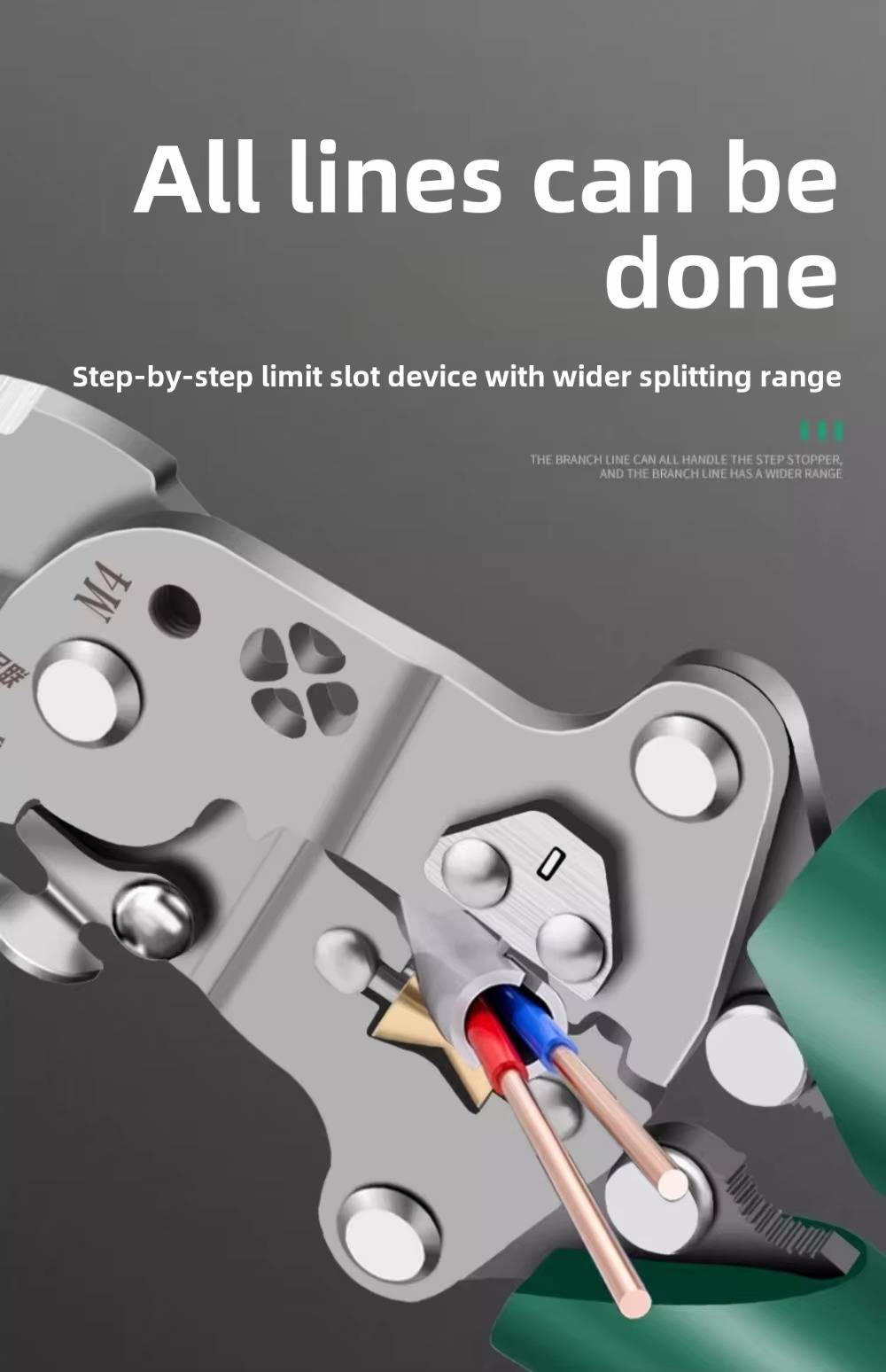 Multifunction tool for stripping wires