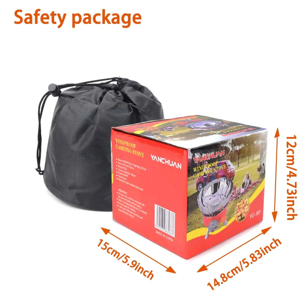 Réchaud de camping anti-vent