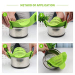 Passoire en Silicone Universelle pour Casserole - Clip-on