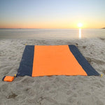 Couverture de plage étanche pour 5-8 adultes, résistante au sable
