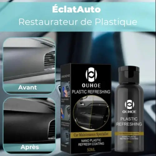 Restaurateur Plastique ÉclatAuto Révolutionnaire avec Brosse et Chiffon Microfibre