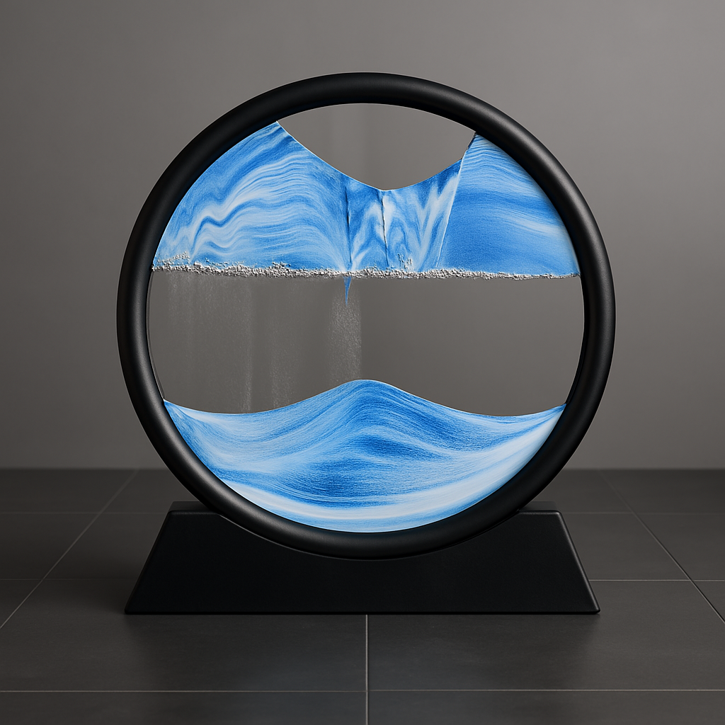 3D Hourglass Temporal Mirage Moving Landscape
