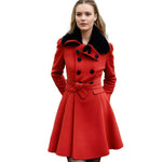Long and warm winter coat for women