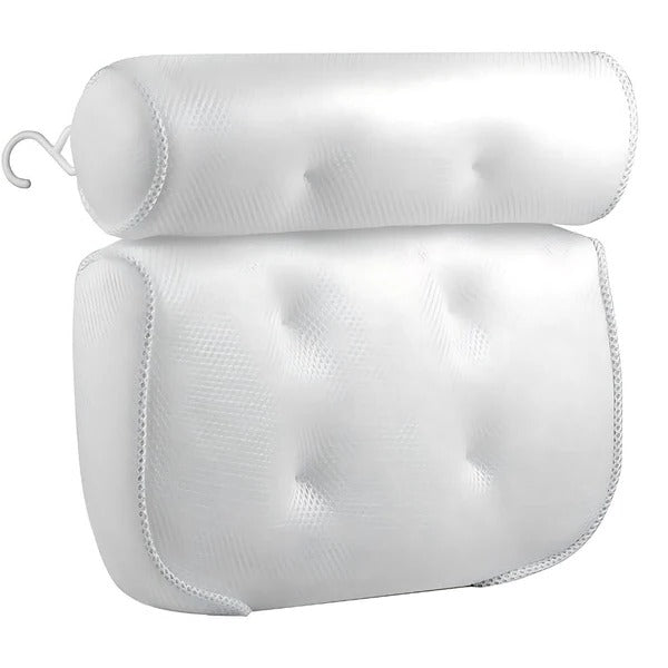 Relaxing bath cushions for head and back