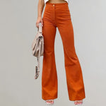 Trendy corduroy flared pants