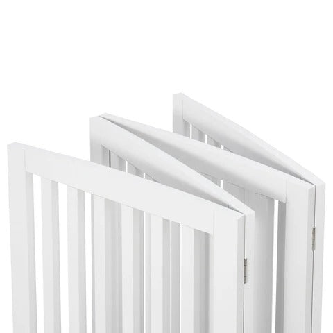 Barrière de sécurité en bois rétractable pour chien intérieur