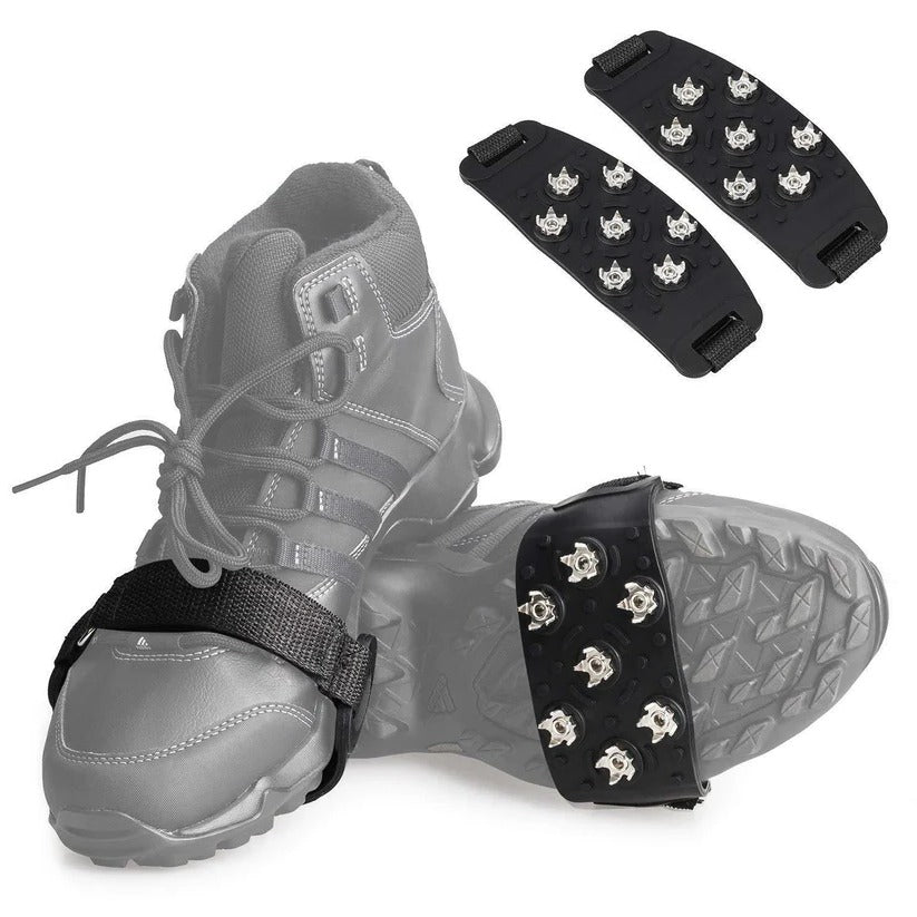 Adjustable non-slip crampons for shoes