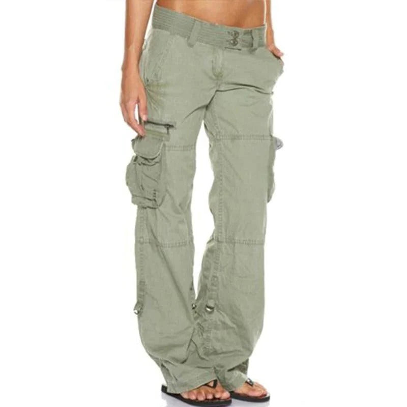Women's Cargo Pants with Multiple Pockets