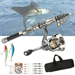 Carbon Fiber Telescopic Fishing Combo for All Waters