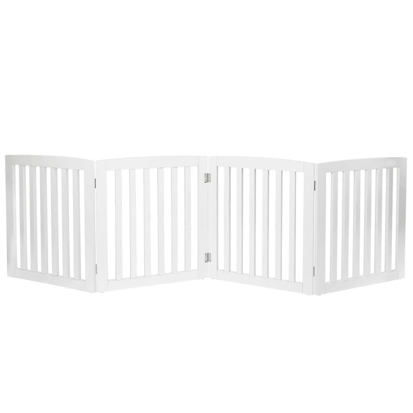 Barrière de sécurité en bois rétractable pour chien intérieur