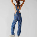 Trendy denim jumpsuit for women