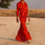 Elegant and colorful spring dress