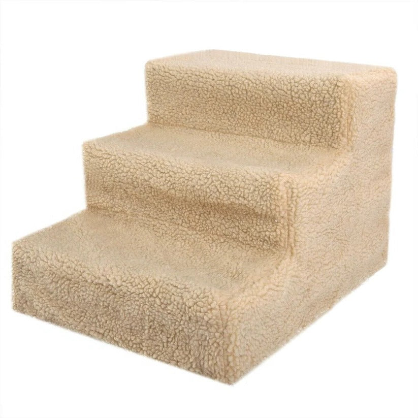 Escalier Portable pour Chien 3 Étapes Lit Haut