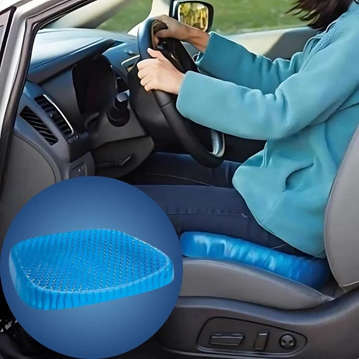 Orthopedic gel seat cushion for pressure relief, tailbone pain, lumbar support, office chair, car, wheelchair