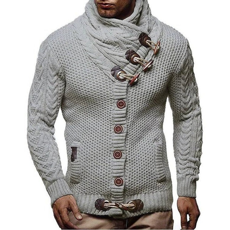 Knit Sweater with Toggle Closure