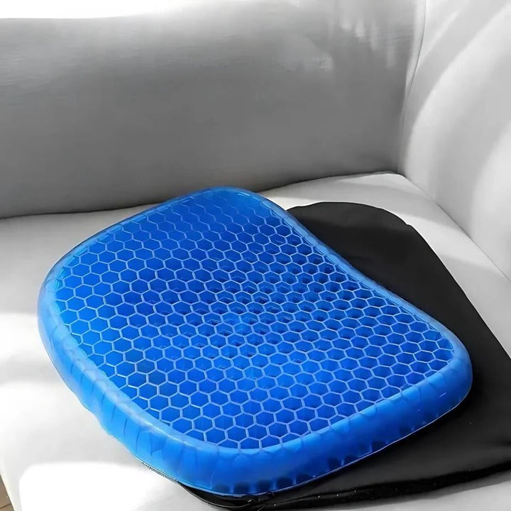 Orthopedic gel seat cushion for pressure relief, tailbone pain, lumbar support, office chair, car, wheelchair