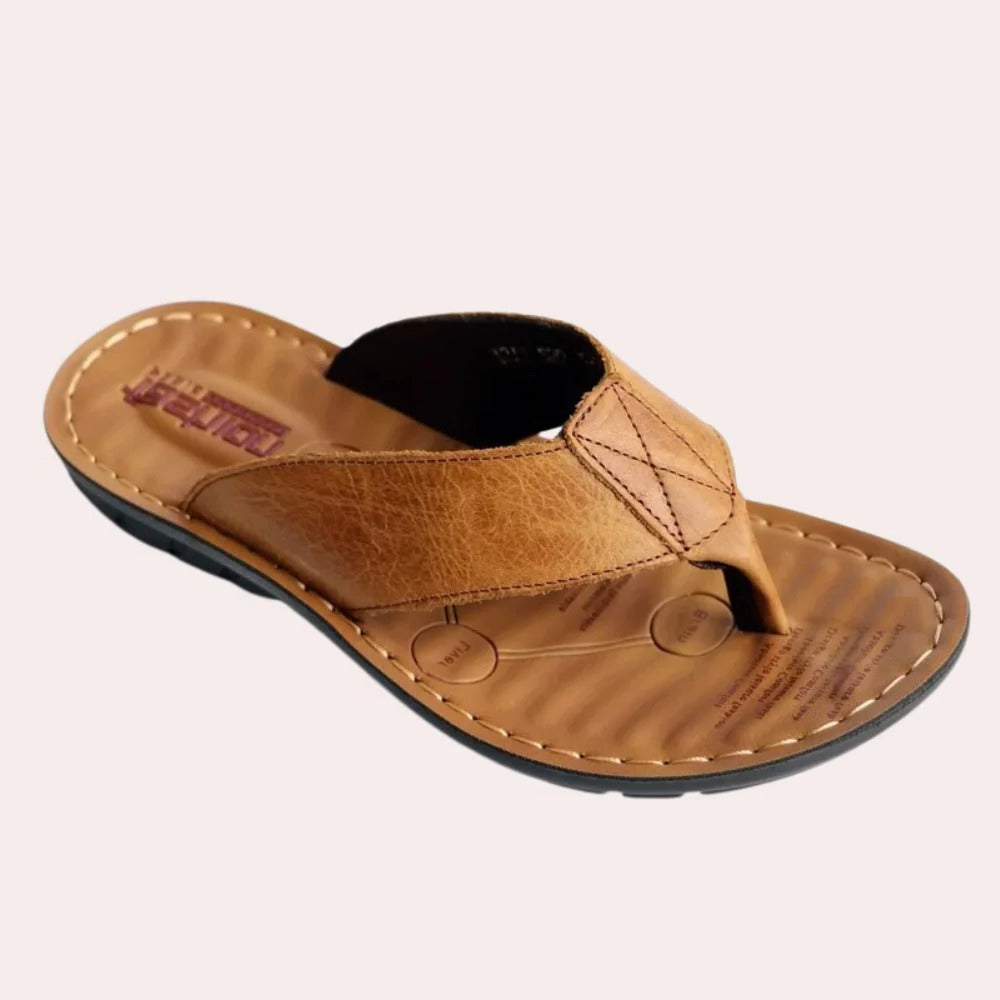 Chaussons en cuir pour hommes