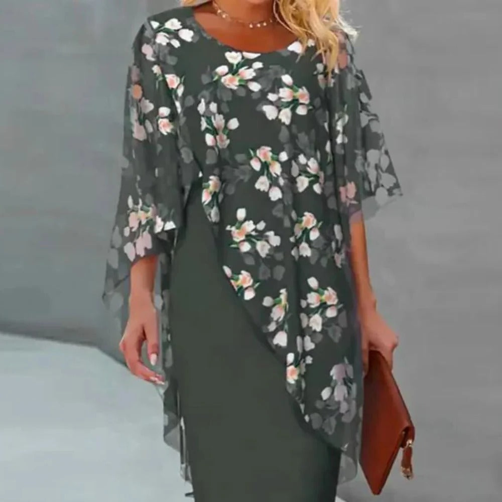 Elegant Women's Floral Dress