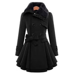 Long and warm winter coat for women