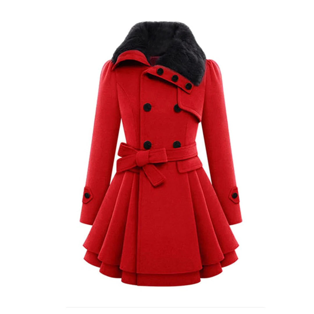 Long and warm winter coat for women