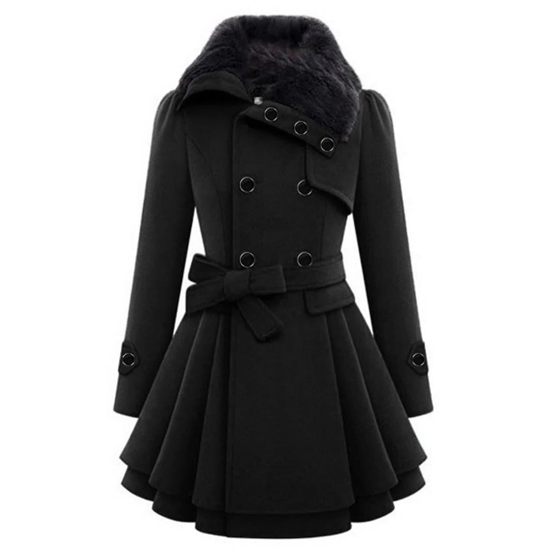 Long and warm winter coat for women