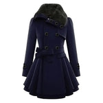 Long and warm winter coat for women