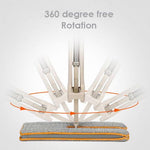 360° Spin Dual-Sided Microfiber Self-Wringing Mop