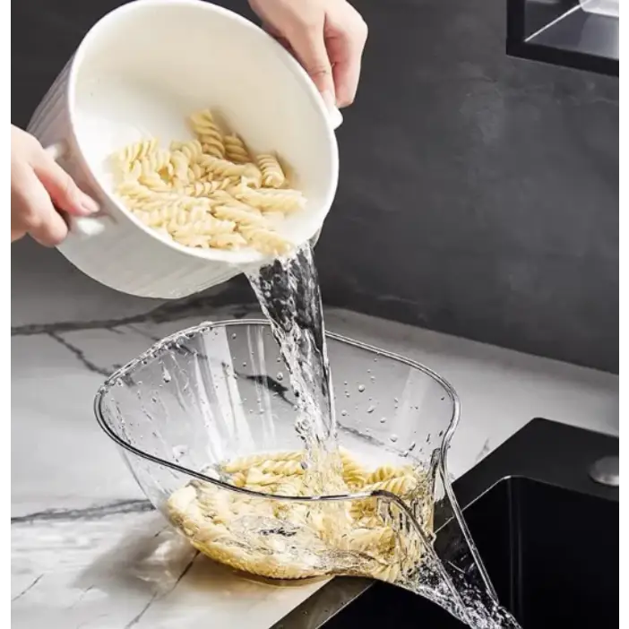 Multifunctional Transparent Drainage and Washing Basket