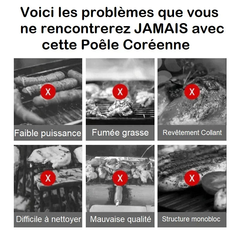 Poêle à Griller Coréenne en Pierre Médicinale