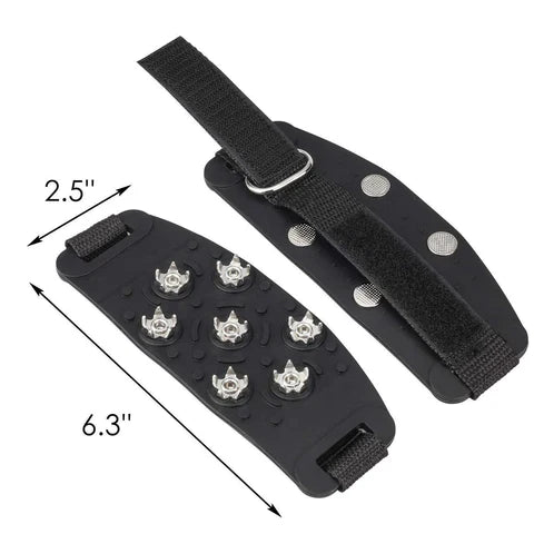 Adjustable non-slip crampons for shoes