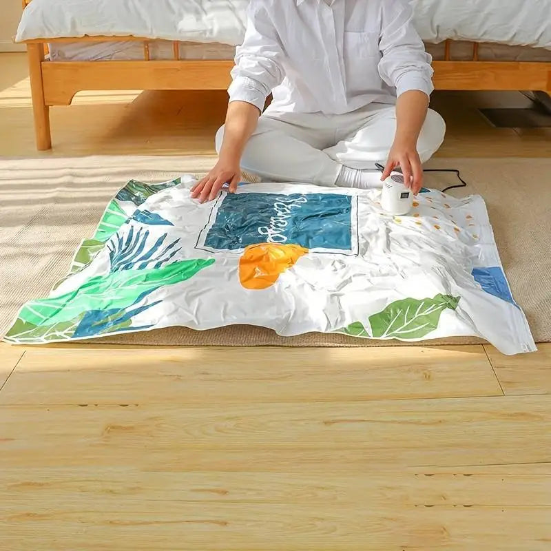 Reusable Vacuum Storage Bag with Powerful Electric Pump