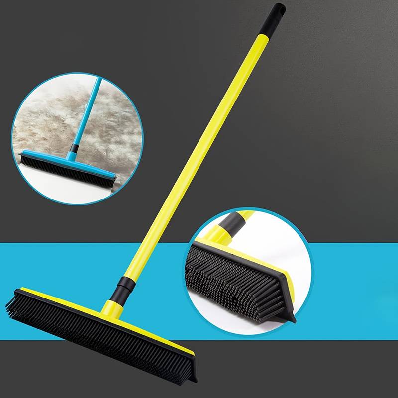 Telescopic Silicone Broom for Carpet Cleaning