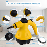 Nettoyeur vapeur électrique multi-usages efficace